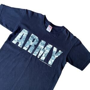 Unisex Bayside Black U.S. Army Official Tee S